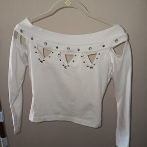 White Top with studs